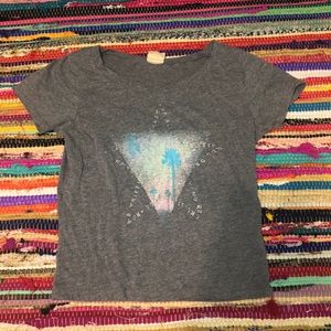 Grey cropped t shirt